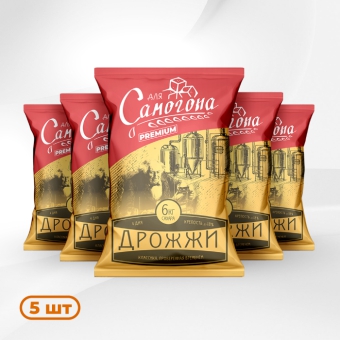 Дрожжи спиртовые Для самогона Premium, 5 шт
