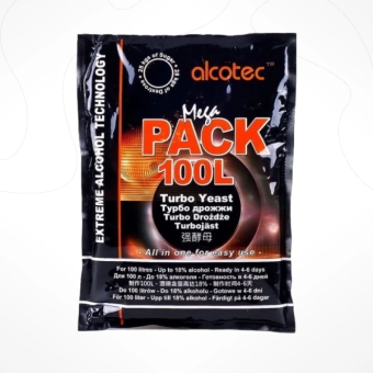 Спиртовые дрожжи Alcotec MegaPack 100L Turbo, 360 г