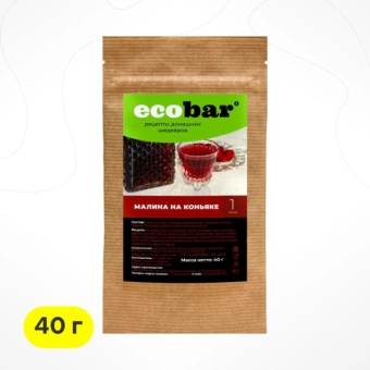Настойка ECOBAR «Малина на коньяке», 40 г