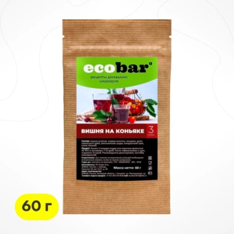 Настойка ECOBAR «Вишня на коньяке», 60 г